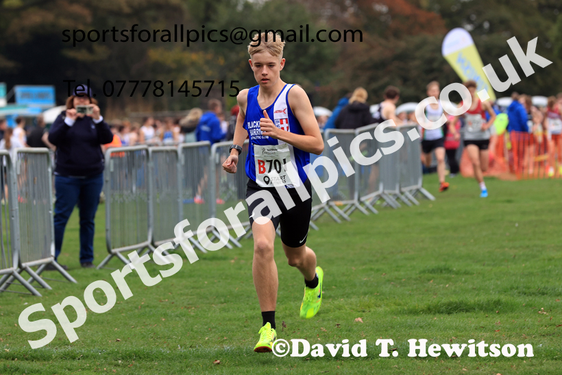 Mens Under-17s relay, 2025 Northern Cross Country Relays, Graves Park, Sheffield. Photo: David T. Hewitson/Sports for All Pics